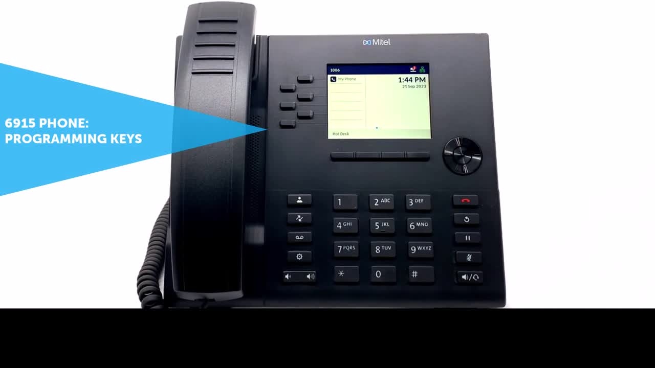 Mitel Mitel 6915 IP Telefoon met Kleurendisplay en PoE (50008384)