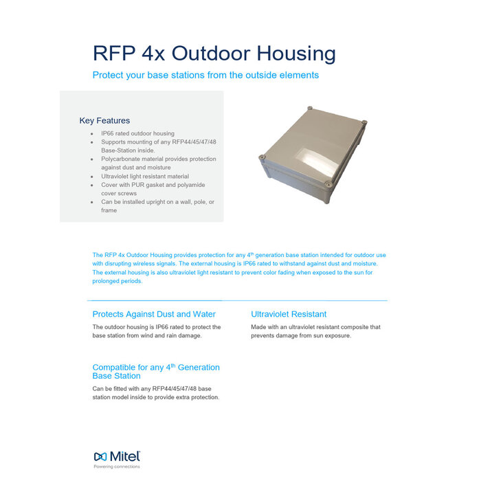 Mitel Mitel RFP 4x Circle Logo Plate Blank 10 pack