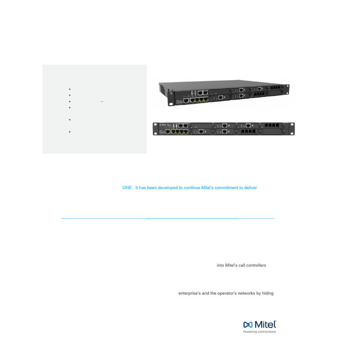 Mitel Mitel 1-Poorts ISDN PRI Module voor EX Controller (50008233)