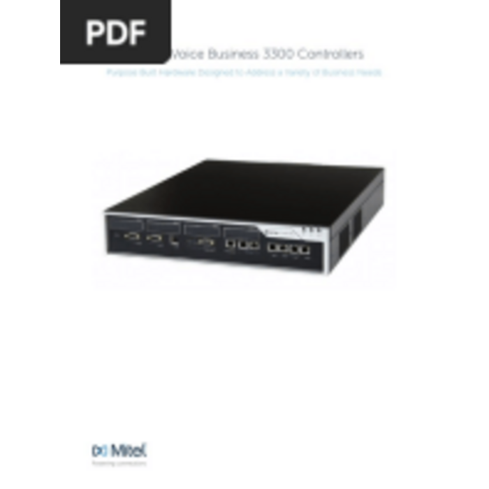 Mitel Mitel EX Controller 4/60G Gateway (50008229) voor Telecominfrastructuur