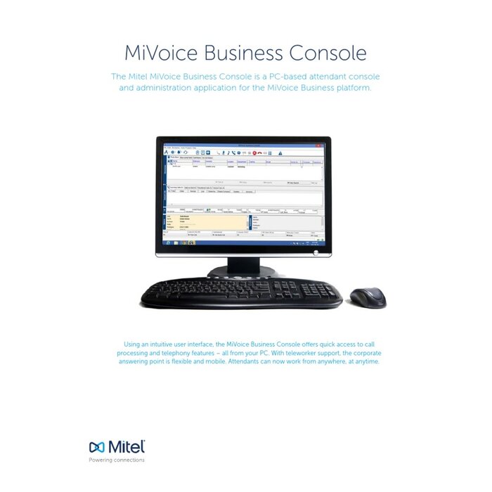 Mitel Mitel MiVoice Business Console Toetsenbordlabels - Origineel (50006642)