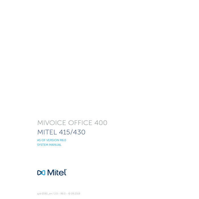 Mitel Mitel Voedingskabel 20350247 voor A415, 430 & SMBC