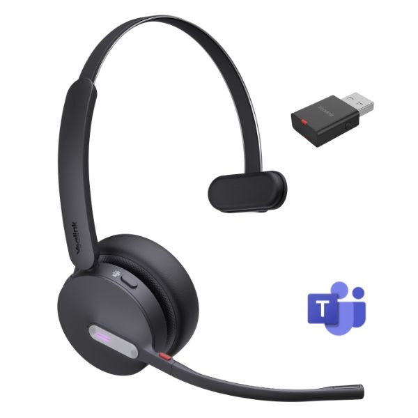 Yealink Yealink WH64 Hybrid Mono Draadloze Headset - Microsoft Teams Gecertificeerd