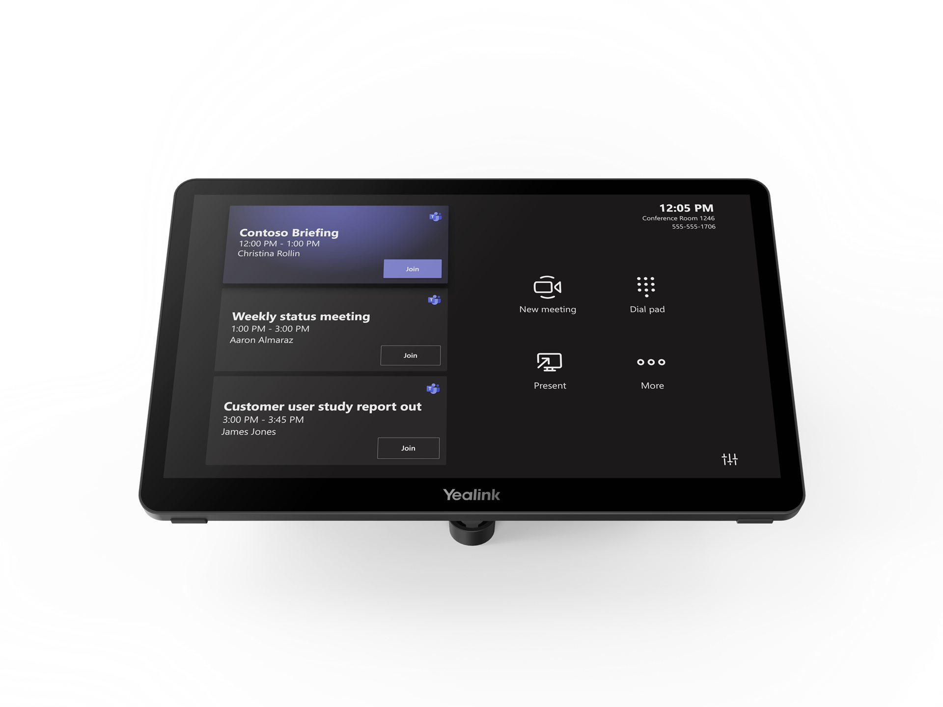 Yealink Yealink MTouch Plus-MB 11.6-inch Touchpaneel voor Microsoft Teams en Zoom
