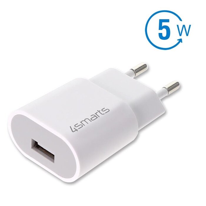 4Smarts 4SMarts VoltPlug 45W GaN USB-C Snellader - Compacte Adapter - Wit