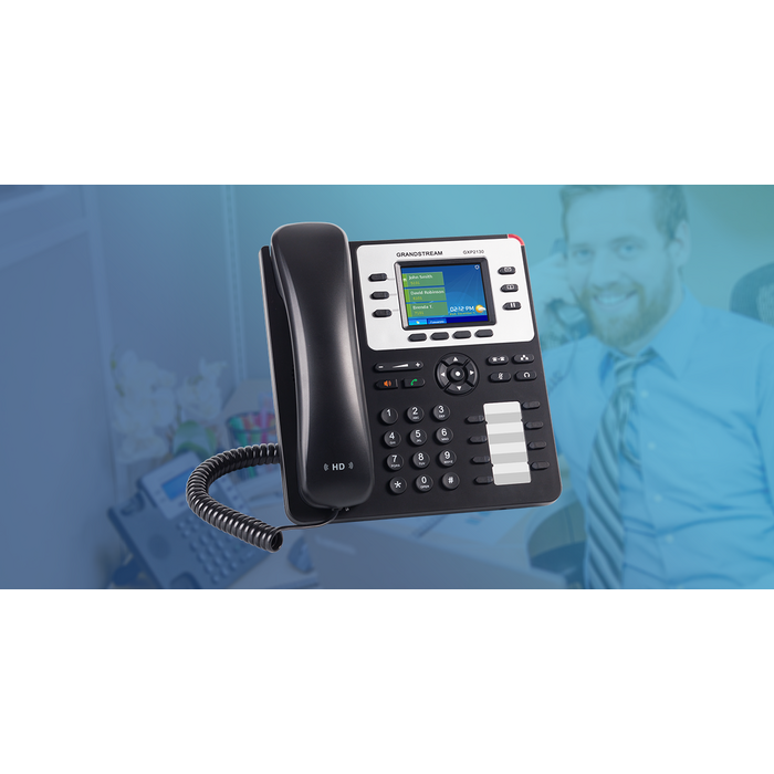 Grandstream Grandstream GXP2130 V2 VoIP-telefoon (3 Lijnen, Gigabit, PoE)