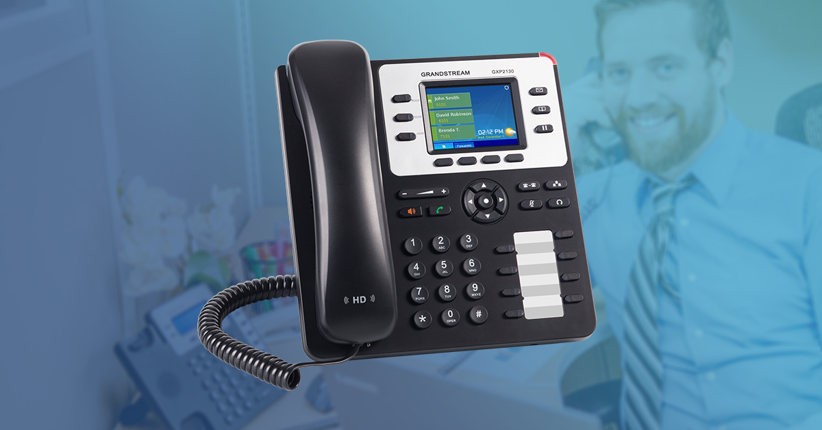 Grandstream Grandstream GXP2130 V2 VoIP-telefoon (3 Lijnen, Gigabit, PoE)