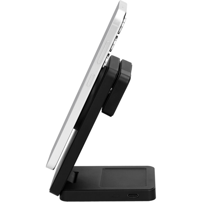 Mobiparts Mobiparts 3-in-1 Opvouwbare Draadloze Oplader 15W voor Samsung Galaxy - Zwart