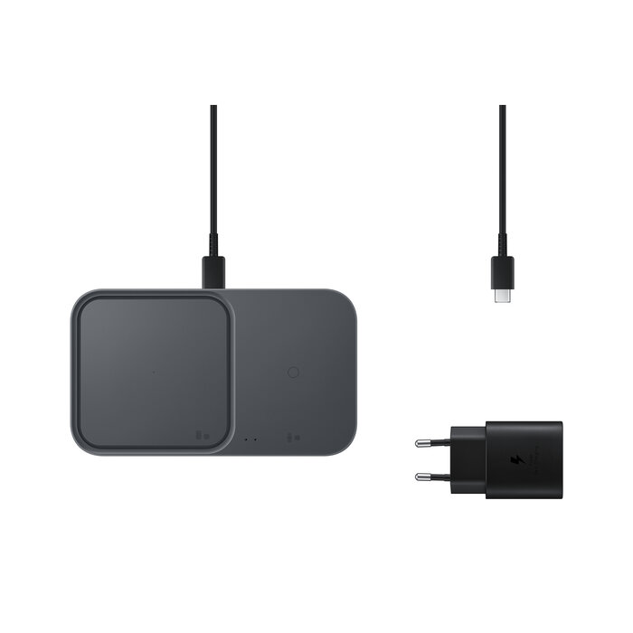 Samsung Samsung Wireless Charging Duo Pad 15W incl. Adapter en Kabel - Zwart