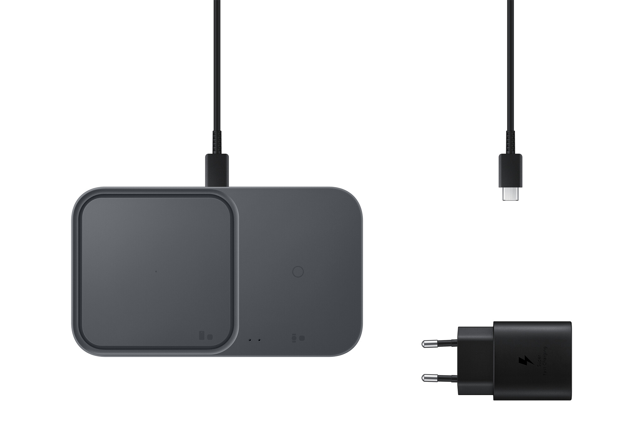 Samsung Samsung Wireless Charging Duo Pad 15W incl. Adapter en Kabel - Zwart