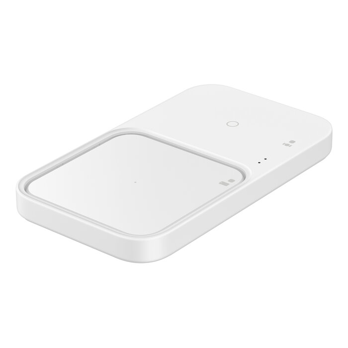 Samsung Samsung Wireless Charging Duo Pad 15W - Sneldraadloze Oplader voor Telefoon en Watch - Wit