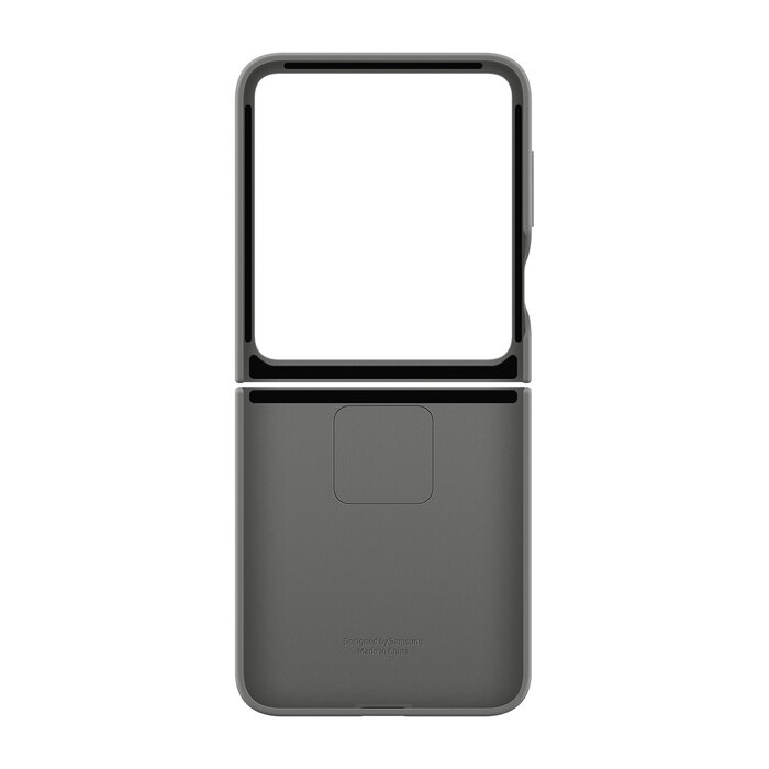 Samsung Origineel Samsung Galaxy Z Flip 6 Siliconen Cover met Ring - Grijs