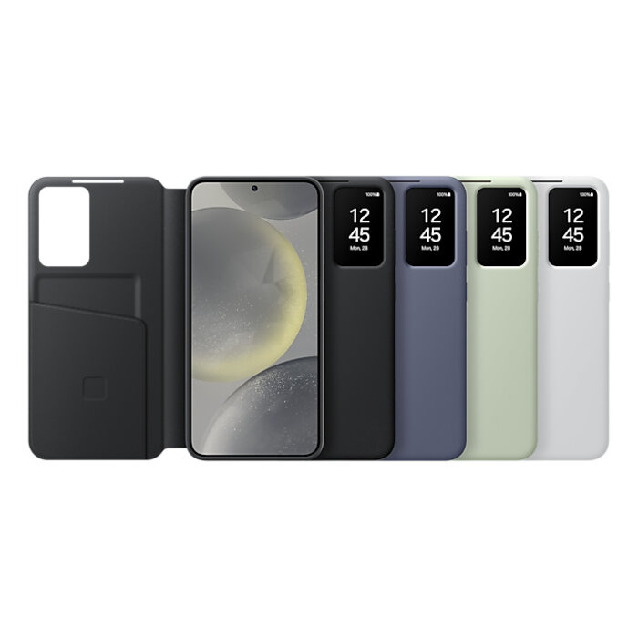 Samsung Samsung Galaxy S24 Plus Smart View Wallet Case - Zwart - Origineel