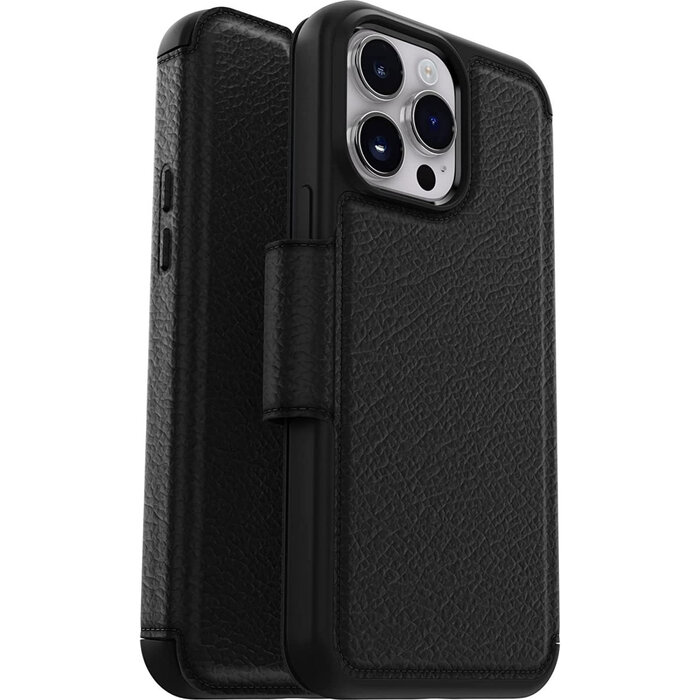 Otterbox OtterBox Strada Series Lederen Wallet Case voor iPhone 14 Pro Max - Shadow Black