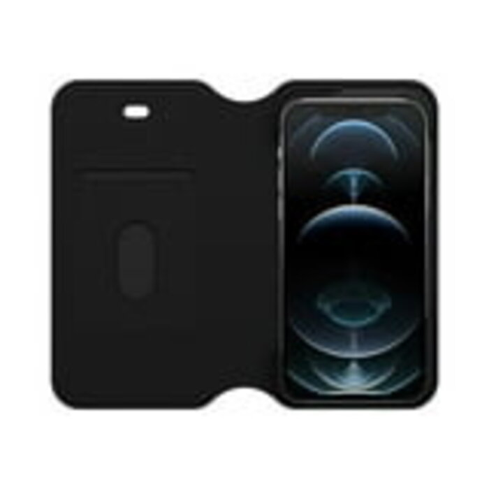 Otterbox OtterBox Strada Lederen Book Case voor Apple iPhone 12 / 12 Pro - Zwart