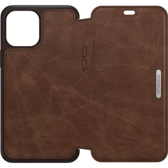 Otterbox OtterBox Strada Lederen Book Case voor Apple iPhone 12 / 12 Pro - Zwart
