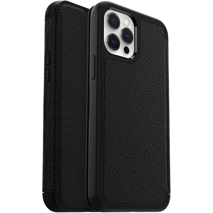 Otterbox OtterBox Strada Lederen Book Case voor Apple iPhone 12 / 12 Pro - Zwart