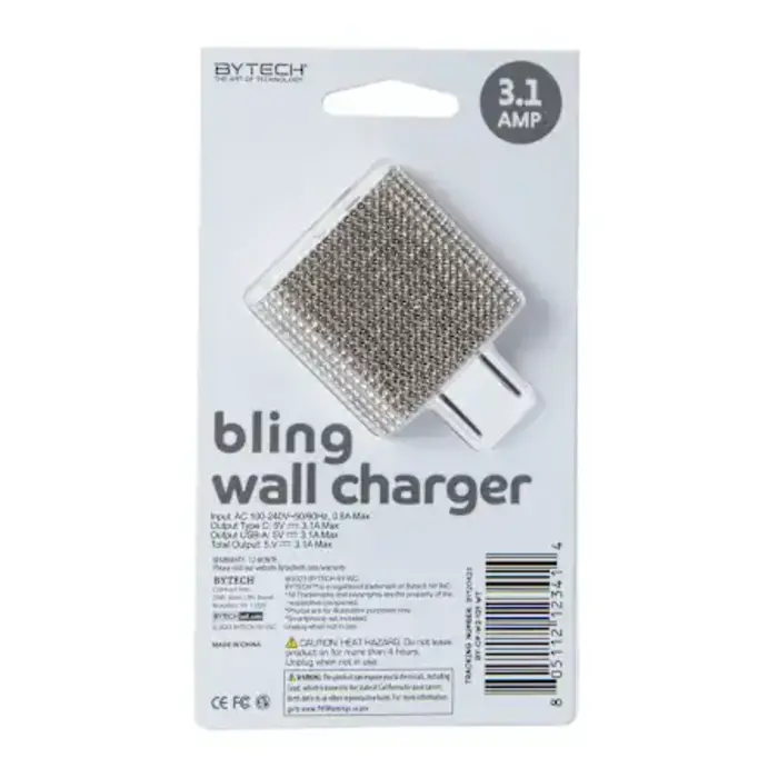 Quick & Easy Wall Charger 2.4A 2x USB Wit - Set van 5 stuks