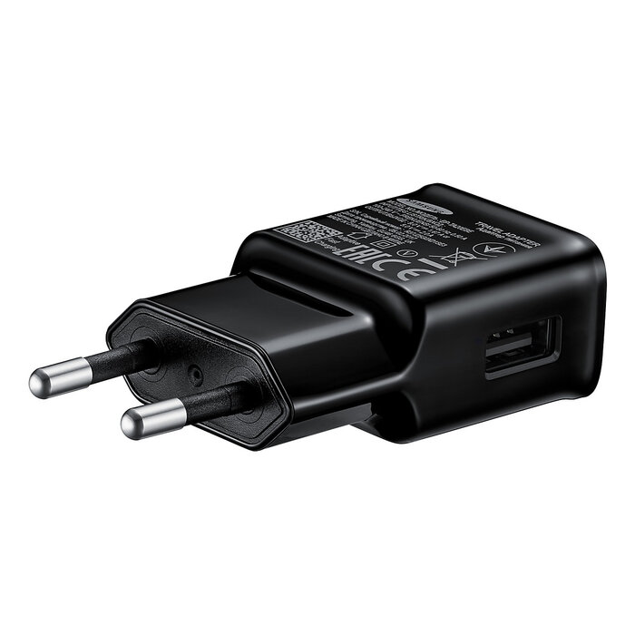 Samsung Samsung Fast Charge Travel Adapter 2A inclusief USB-A naar USB-C kabel 1 meter Zwart