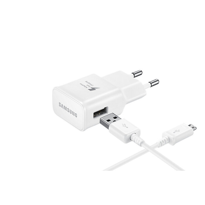 Samsung Originele Samsung USB Travel Charger 2A Snellader inclusief 1m Micro-USB kabel - Wit
