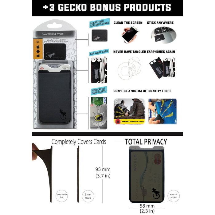 Gecko Gecko Reislader met Lightning Kabel - 2.1A - 1,5 Meter - Wit