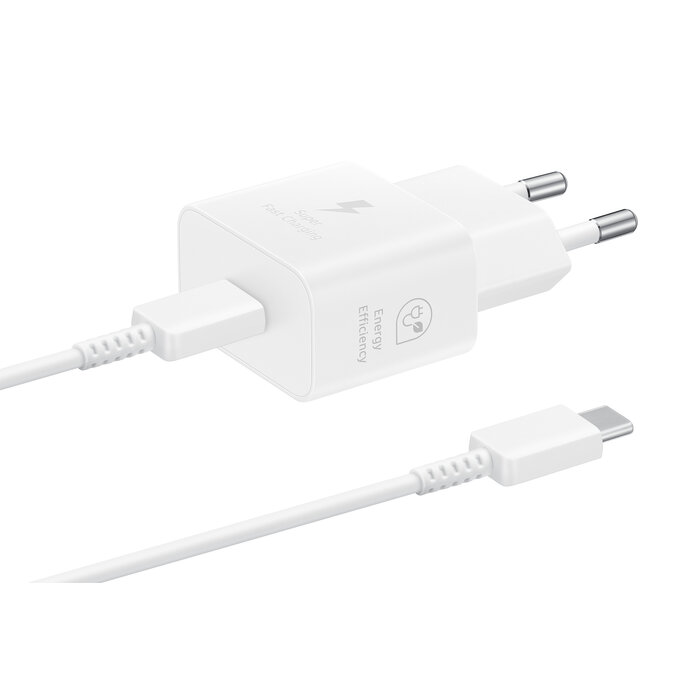 Samsung Originele Samsung 25W USB-C Snellader incl. Kabel - Wit (EP-T2510XWEG)