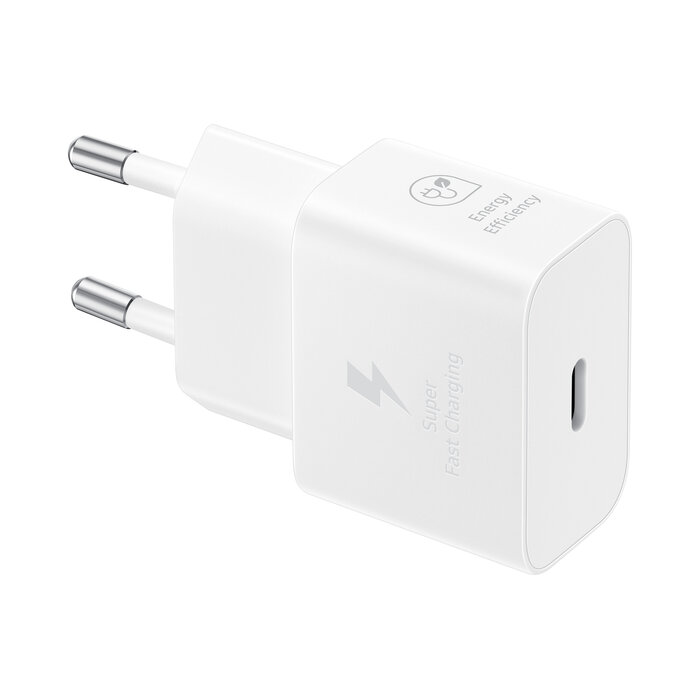 Samsung Samsung 25W GaN USB-C Snellader Adapter - Wit (EP-T2510)
