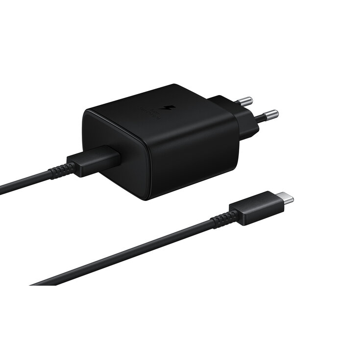 Samsung Originele Samsung USB-C Snellader 45W met 1m USB-C naar USB-C Kabel - Wit