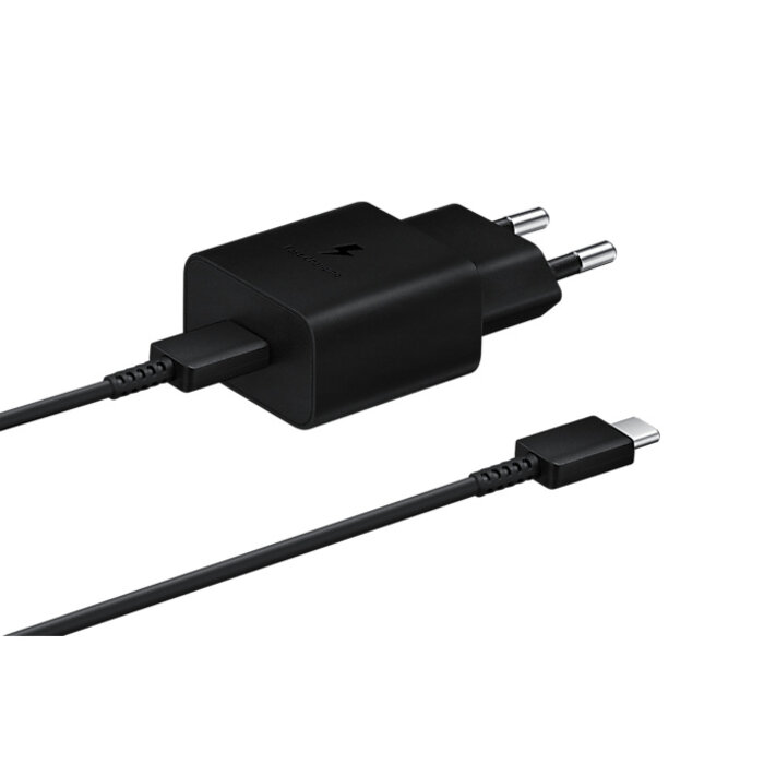 Samsung Samsung 15W USB-C Snellader met USB-C Kabel (1m) - Zwart