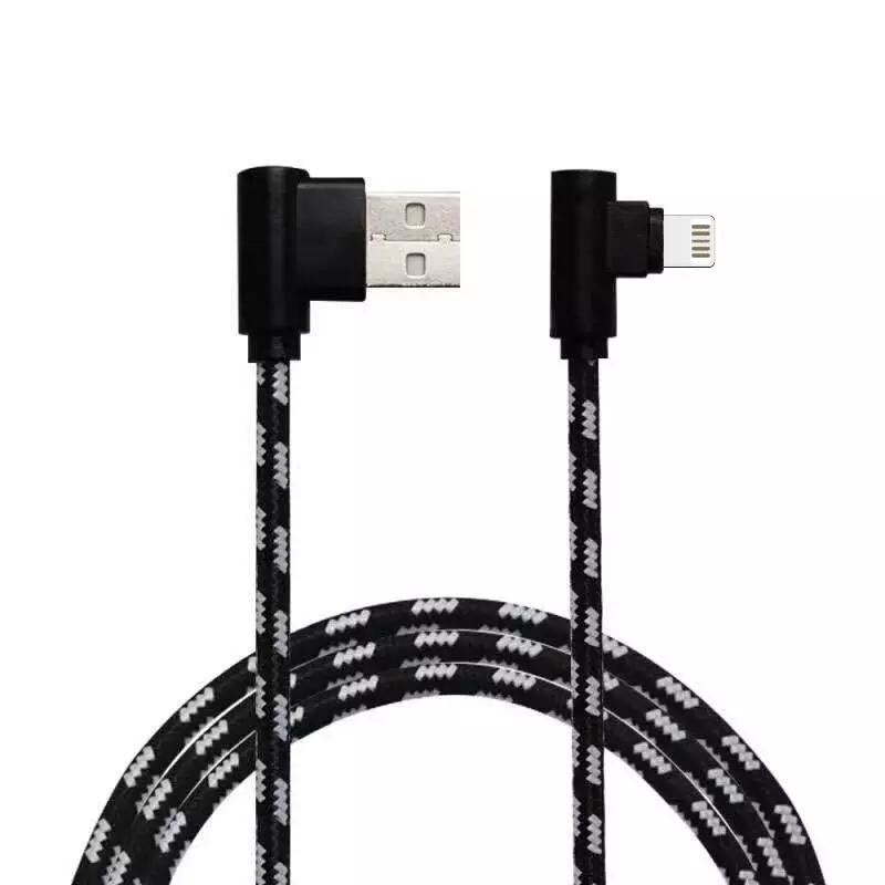 Quick & Easy Quick & Easy Lightning naar USB Kabel 1m Zwart - 5-pack