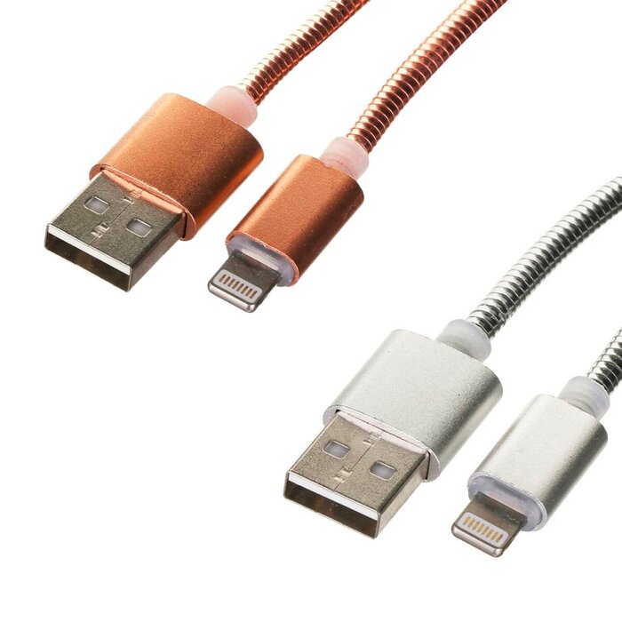 Quick & Easy Quick & Easy Lightning naar USB Kabel 1m Zwart - 5-pack