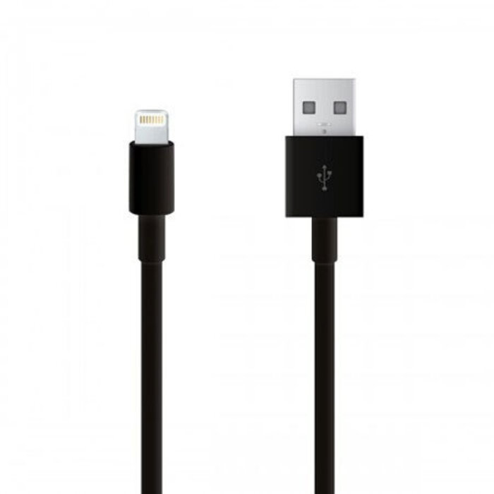 Quick & Easy Lightning Kabel 1 meter Zwart - USB naar Lightning oplaadkabel (5-pack)