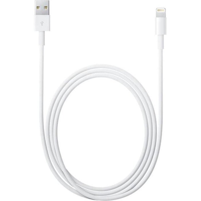 Quick & Easy Lightning naar USB Oplaadkabel 1 meter Wit - 5-pack