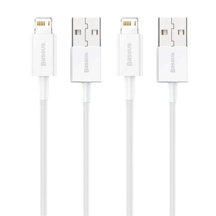 Quick & Easy Lightning naar USB Oplaadkabel 1 meter Wit - 5-pack