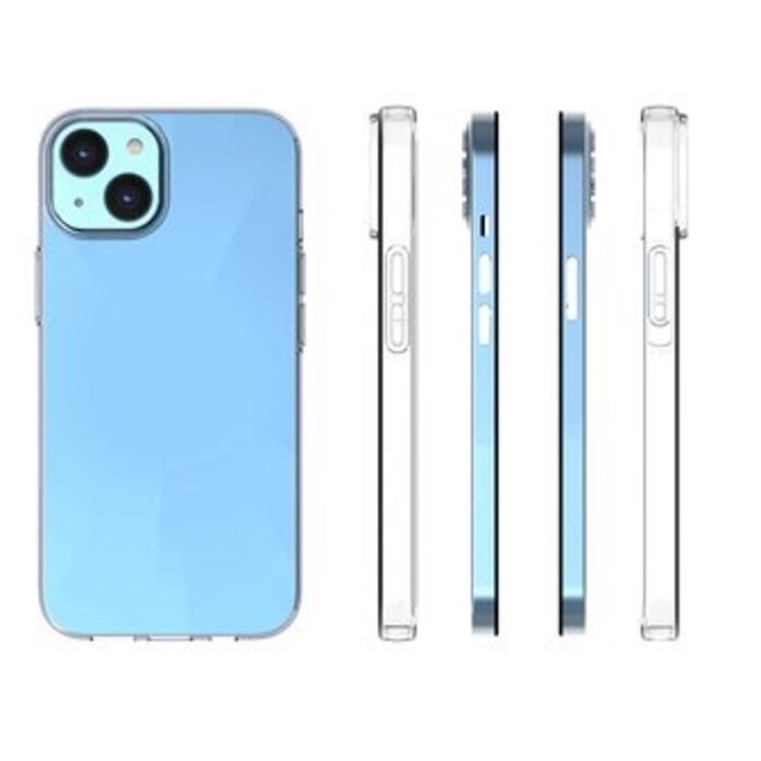SoSkild SoSkild Absorb 2.0 ECO Case voor Apple iPhone 14 - Transparant met Pyramid Corners