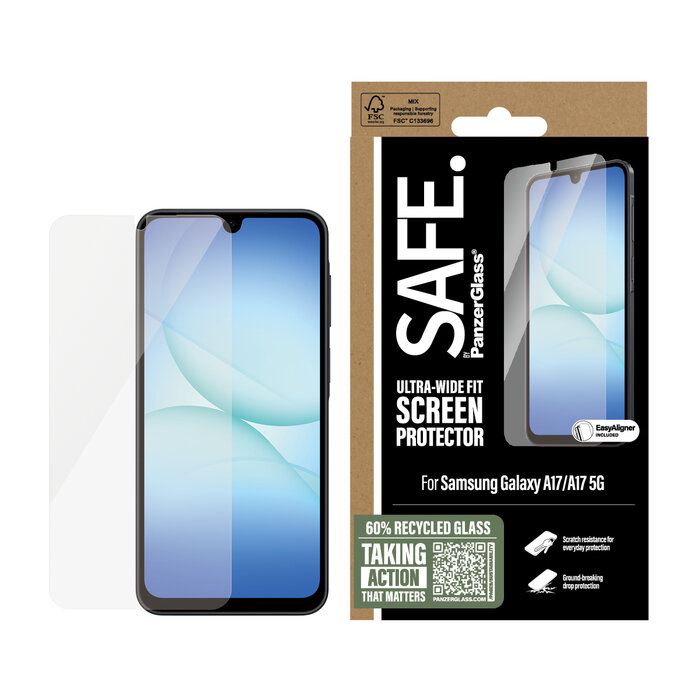 SAFE by PanzerGlass SAFE by PanzerGlass Screenprotector voor Samsung Galaxy A17