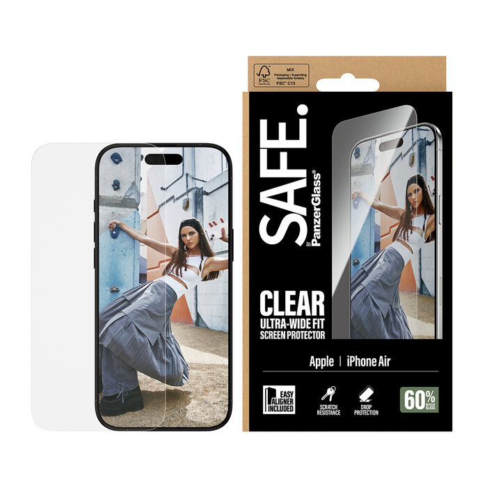 SAFE by PanzerGlass SAFE by PanzerGlass Screenprotector voor Apple iPhone Air