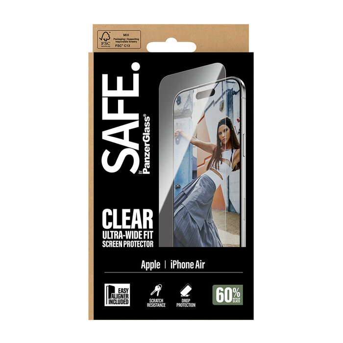 SAFE by PanzerGlass SAFE by PanzerGlass Screenprotector voor Apple iPhone Air