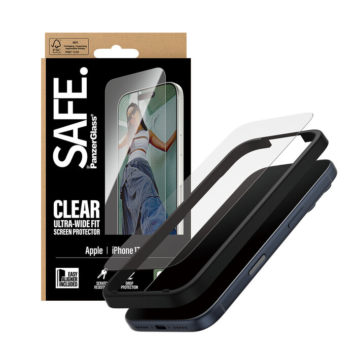 SAFE by PanzerGlass SAFE by PanzerGlass Screenprotector Apple iPhone 17 Pro - Gehard Glas