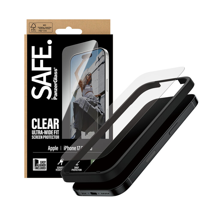 SAFE by PanzerGlass SAFE by PanzerGlass Screenprotector voor Apple iPhone 17 & iPhone 16 Pro
