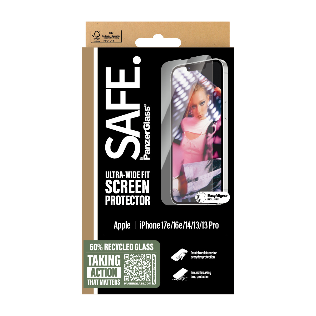 SAFE by PanzerGlass SAFE by PanzerGlass Screenprotector - iPhone 13 / 14 / 16e / 17e