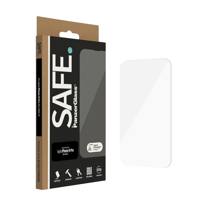 SAFE by PanzerGlass SAFE by PanzerGlass Screenprotector voor Apple iPhone 14 Pro - Ultra-Wide-Fit