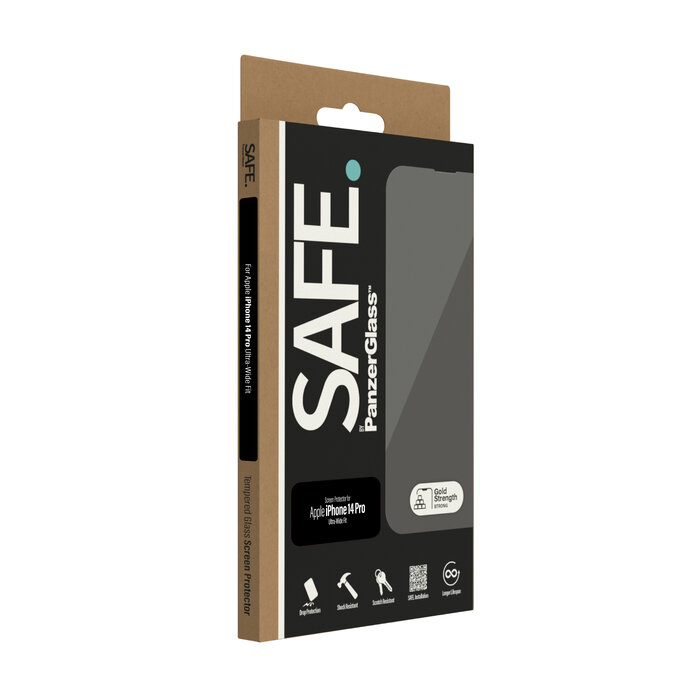 SAFE by PanzerGlass SAFE by PanzerGlass Screenprotector voor Apple iPhone 14 Pro - Ultra-Wide-Fit