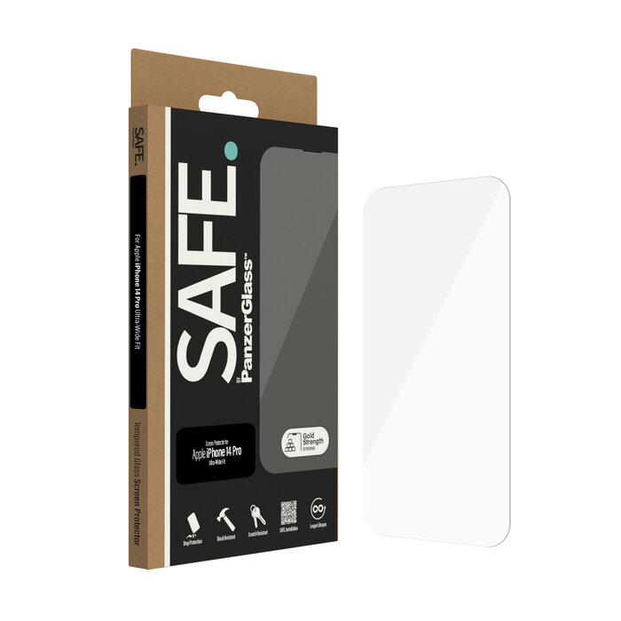 SAFE by PanzerGlass SAFE by PanzerGlass Screenprotector voor Apple iPhone 14 Pro - Ultra-Wide-Fit