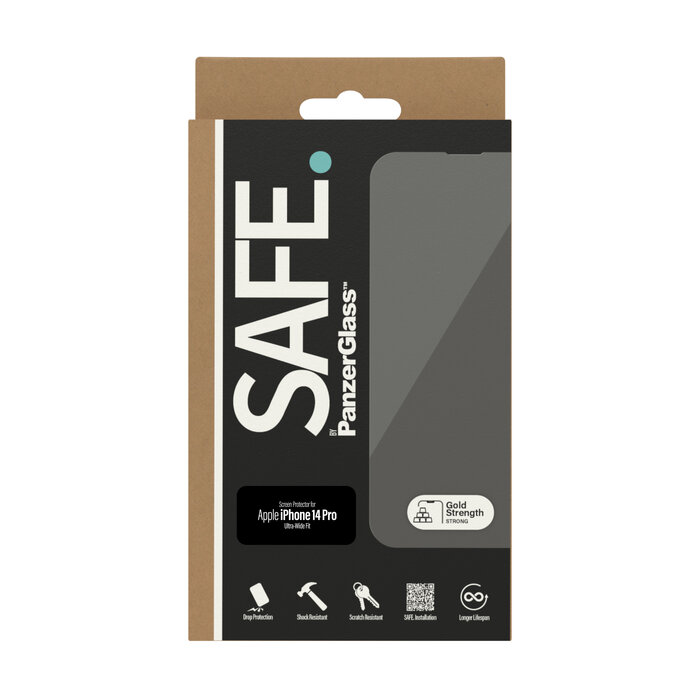 SAFE by PanzerGlass SAFE by PanzerGlass Screenprotector voor Apple iPhone 14 Pro - Ultra-Wide-Fit