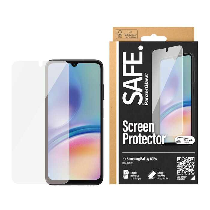 SAFE by PanzerGlass SAFE by PanzerGlass Screenprotector voor Samsung Galaxy A05s - Gehard Glas