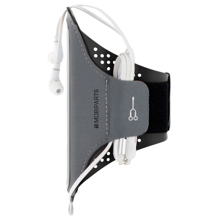 Mobiparts Mobiparts Comfort Fit Sportarmband voor iPhone XR - Zwart