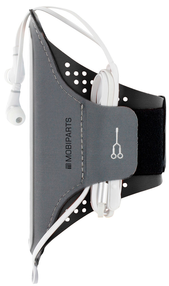 Mobiparts Mobiparts Comfort Fit Sportarmband voor iPhone XR - Zwart
