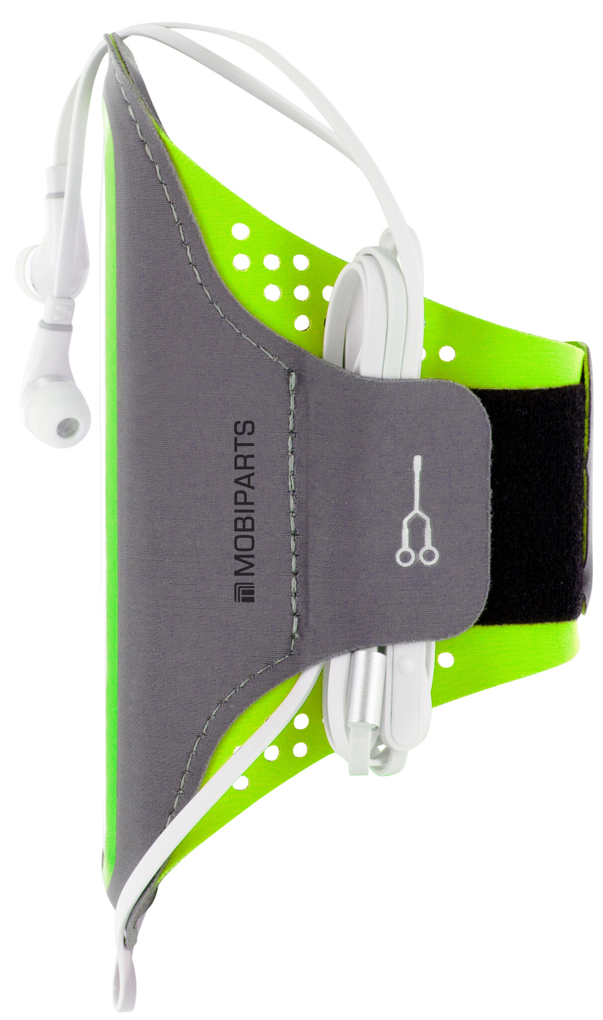 Mobiparts Mobiparts Comfort Fit Hardloopband voor iPhone X / XS - Neon Groen