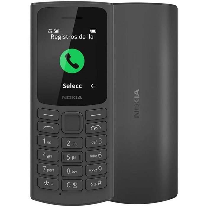 Nokia Nokia 105 4G (2024) Zwart - Mobiele Telefoon met VoLTE